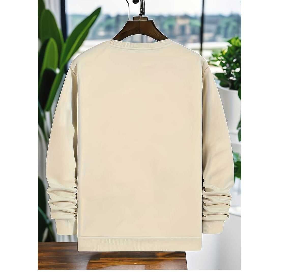 Bluza sweter męski nadruk z przodu nowa/XL