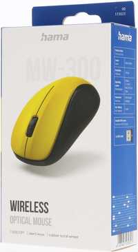 Mysz bezprzewodowa Hama MW-300 żółta