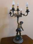 Lampa/świecznik mosiądz 62.5 cm