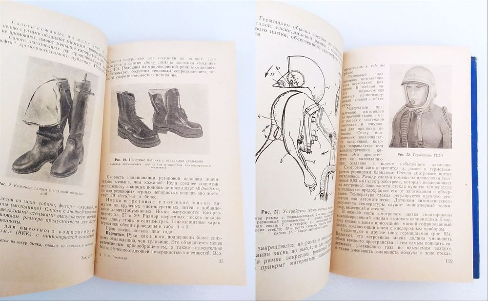 СНАРЯЖЕНИЕ Лётчика и космонавта скафандр лётный высотный костюм