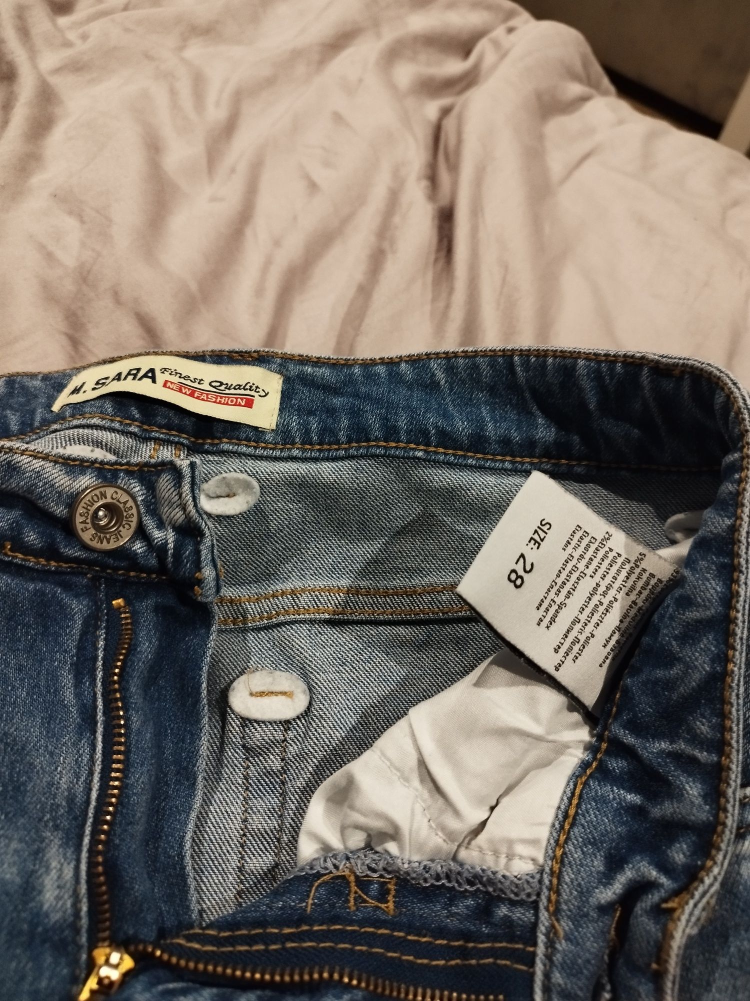 Spodenki męskie jeans rozm.28