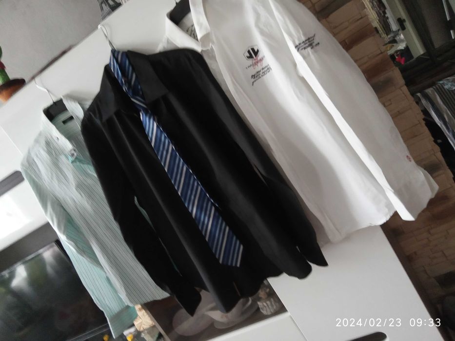 3 koszule meskie - rozm.L I M + krawat