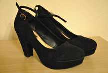 buty, botki Atmosphere rozmiar 41,czarne z paskiem w kostce /4/