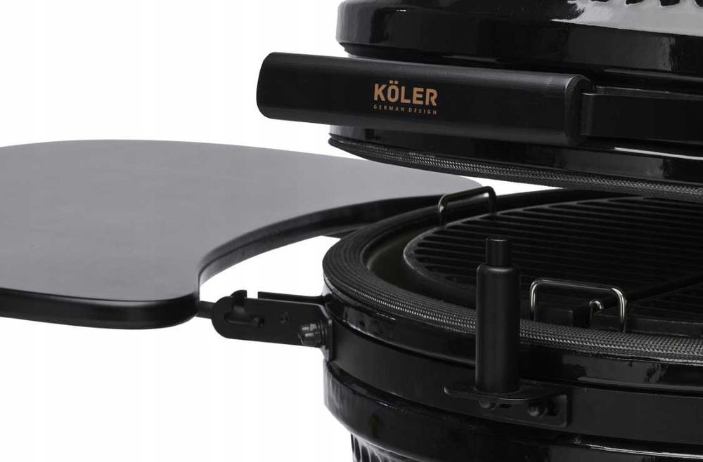 KOLER Grill Ceramiczny Węglowy Kamado EG21 ogrodowy z wózkiem