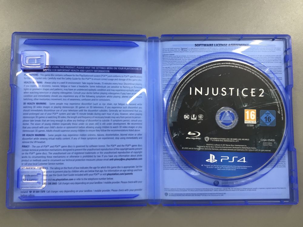 Диск для Sony Playstation 4 PS4 Injustice 2