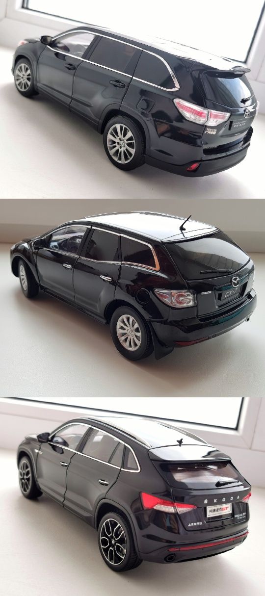 Модель 1:18 Paudi Toyota Highlander/Mazda CX-7/Skoda Kodiaq GT black