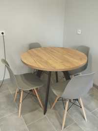 Stół okrągły 100 cm do salonu lub kuchni