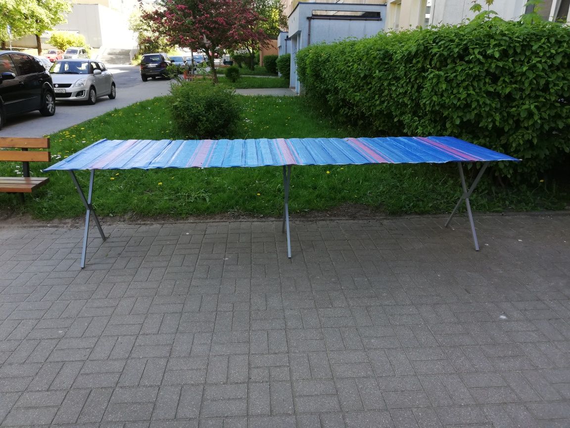 Stol targowy handlowy skladany na flumark 3, 1m x 1m wys. 80cmx