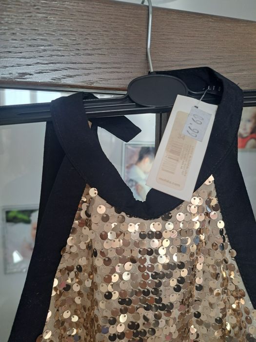 Bluzka cekiny złota mohito nowa rozm 34