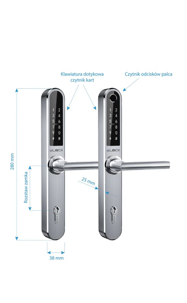 Klamka Smart lock Segal eLock BT601
