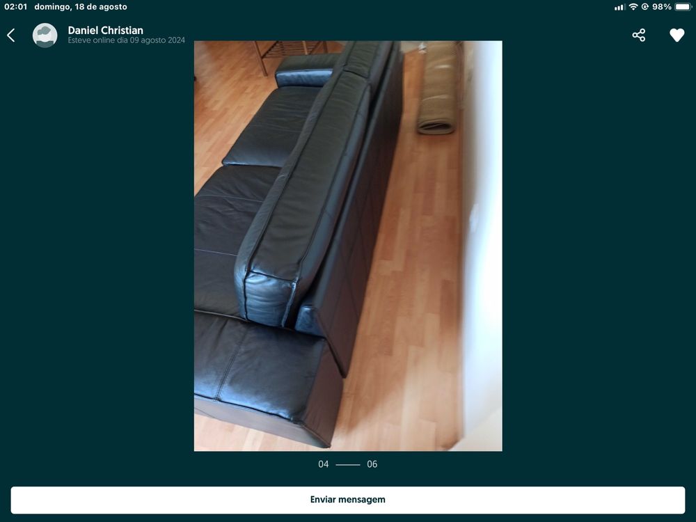 Sofa ikea de pele
