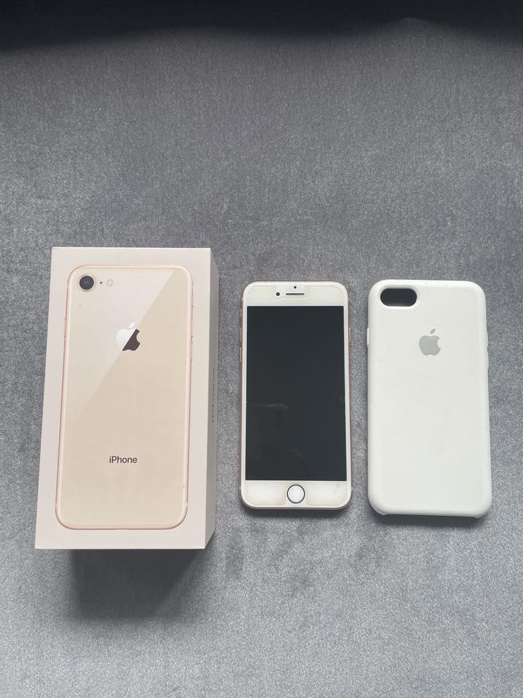 iPhone 8 Rose Gole White Stan IDEALNY 64GB