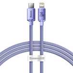 Kabel Baseus CAJY Lightning - USB-C PD 20W 480Mb/s 1,2m - fioletowy