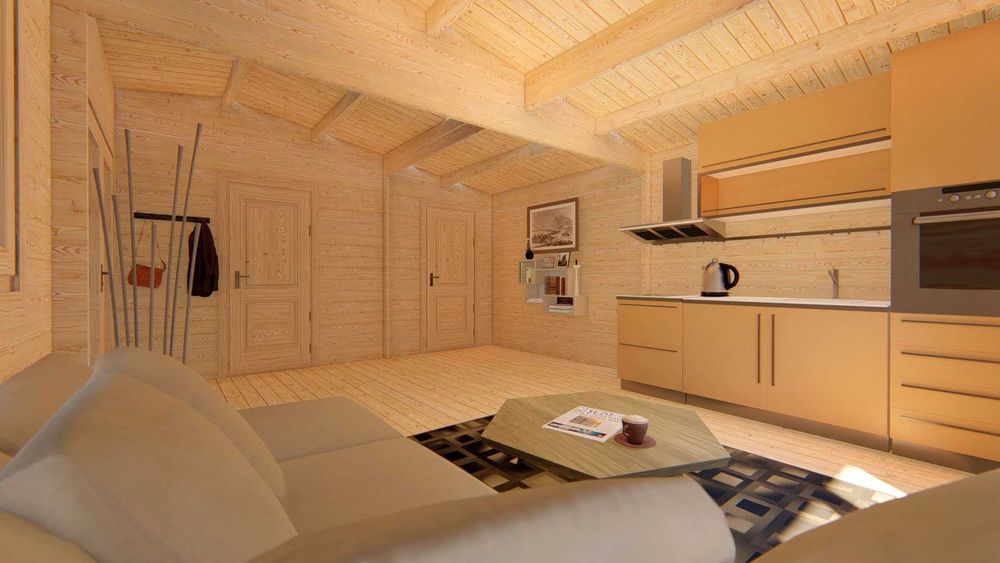 Drewniane historie- Domek Letniskowy ALMA 7,05 x 8 m2 NOWOŚĆ