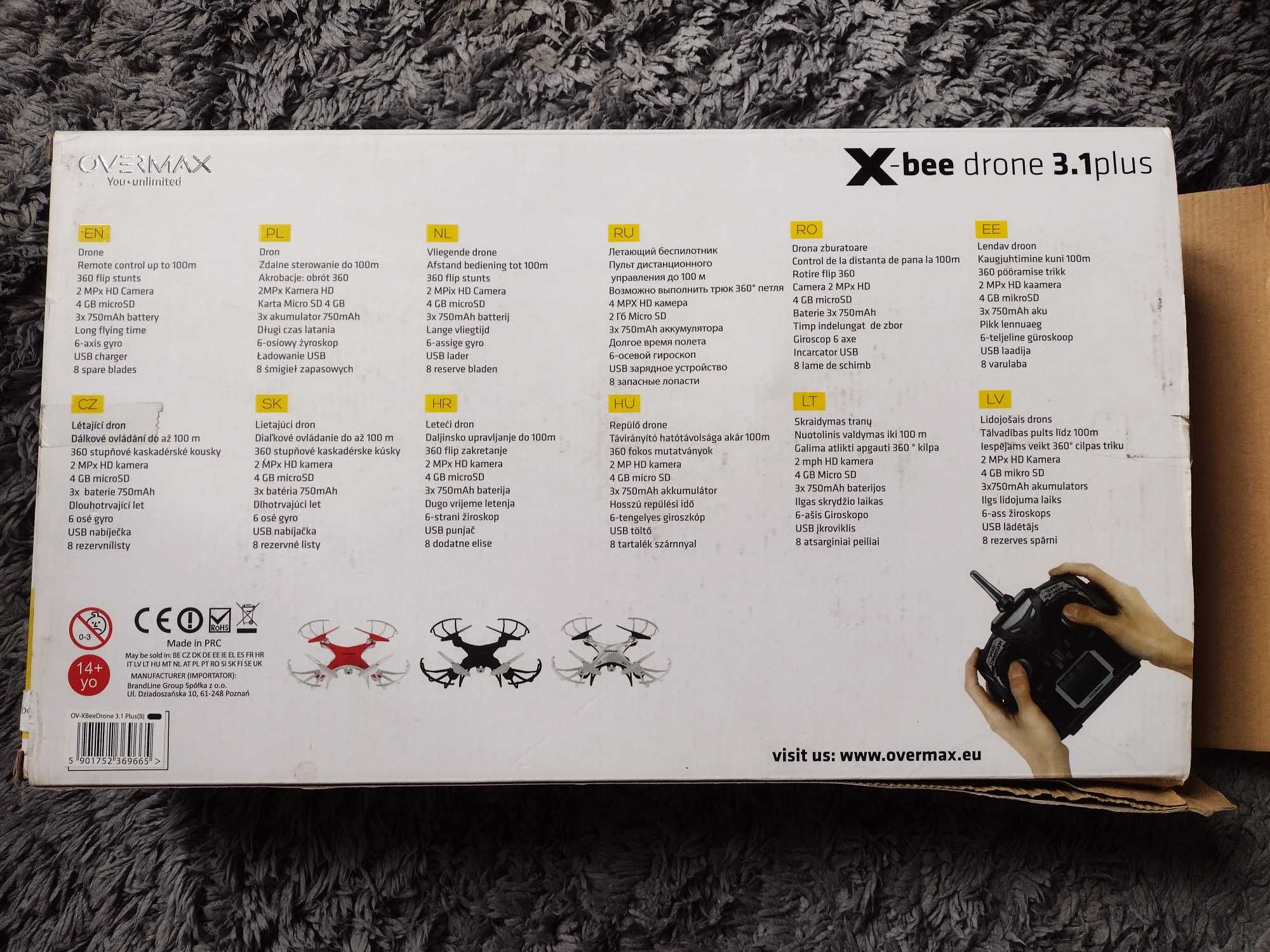 Dron Overmax X-Bee 3.1 Plus