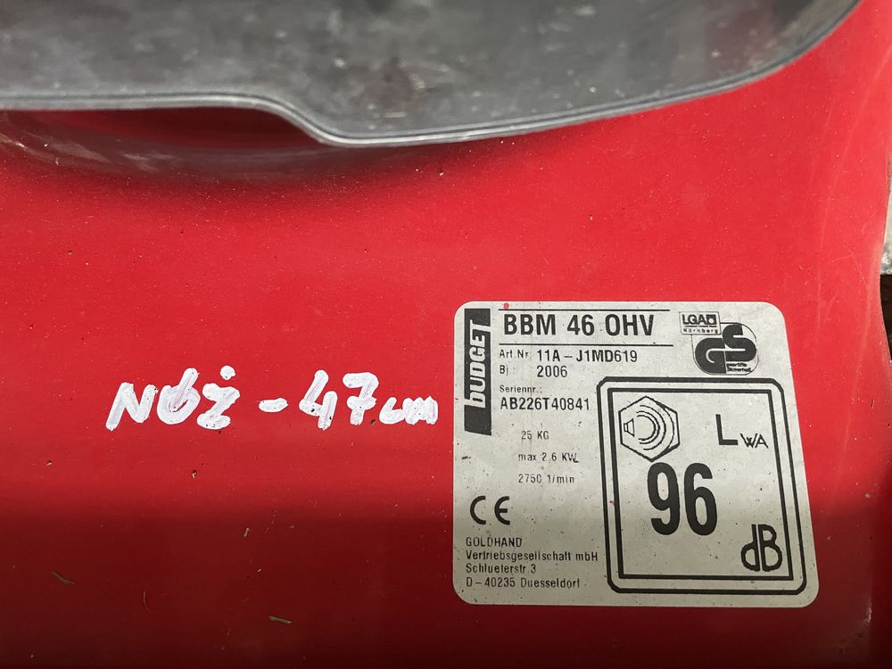 Kosiarka Budget BBM 46-OHV bez napędu Nr-14