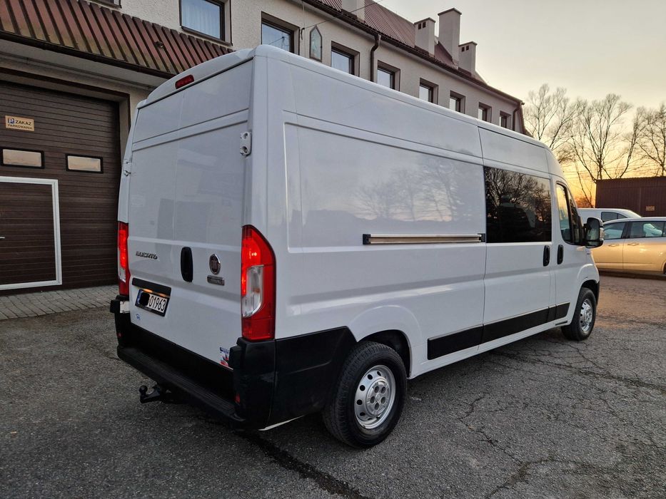 Fiat Ducato Furgon 6 Osób L3H2 Brygadówka Krajowy 1 Wł Hak F-Vat 23%