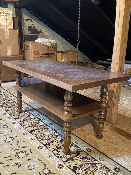 Stary stolik kawowy drewniany vintage