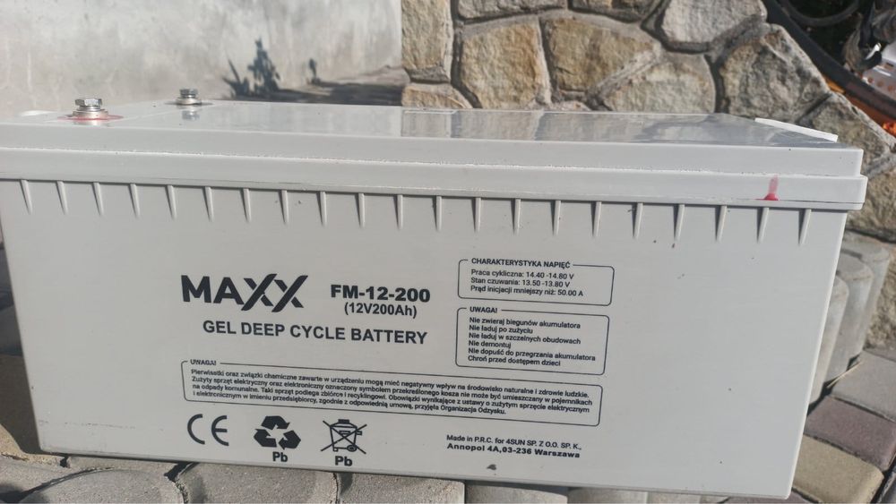 Гелевий акумулятор Maxx FM-12-200 12V200Ah