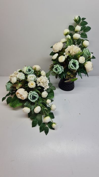 Stroik kompozycja na cmentarz grób komplet