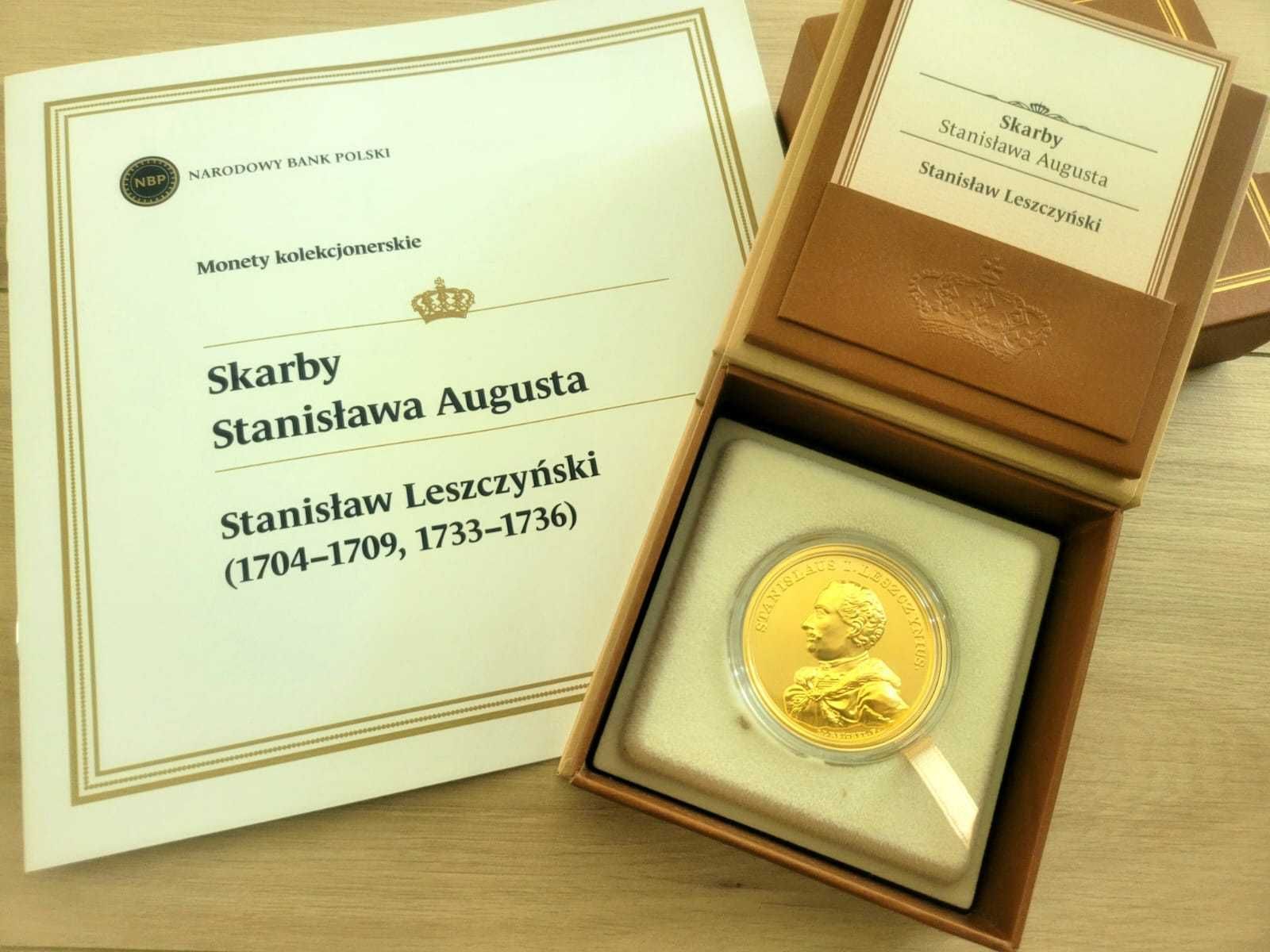 Zlota moneta 500 zł Stanisław Leszczynski