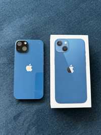 Iphone Blue 13 256 GB, ładowarka, etui, szkło na aparat