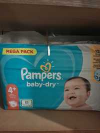 Pampers baby dry 4+ 82 штуки