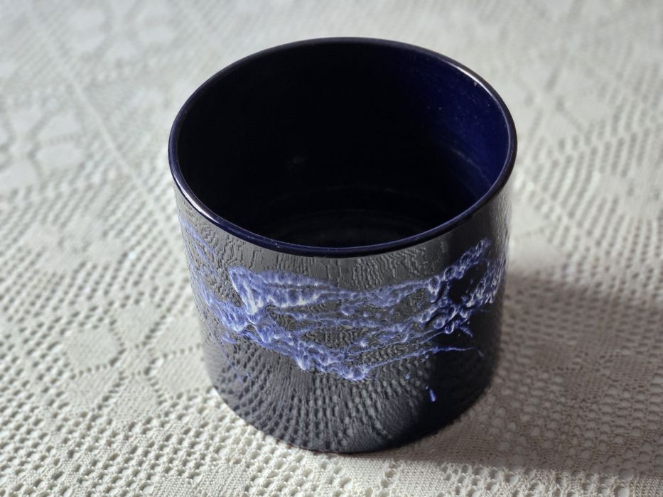 Osłonka na doniczkę Scheurich Fat Lava blue