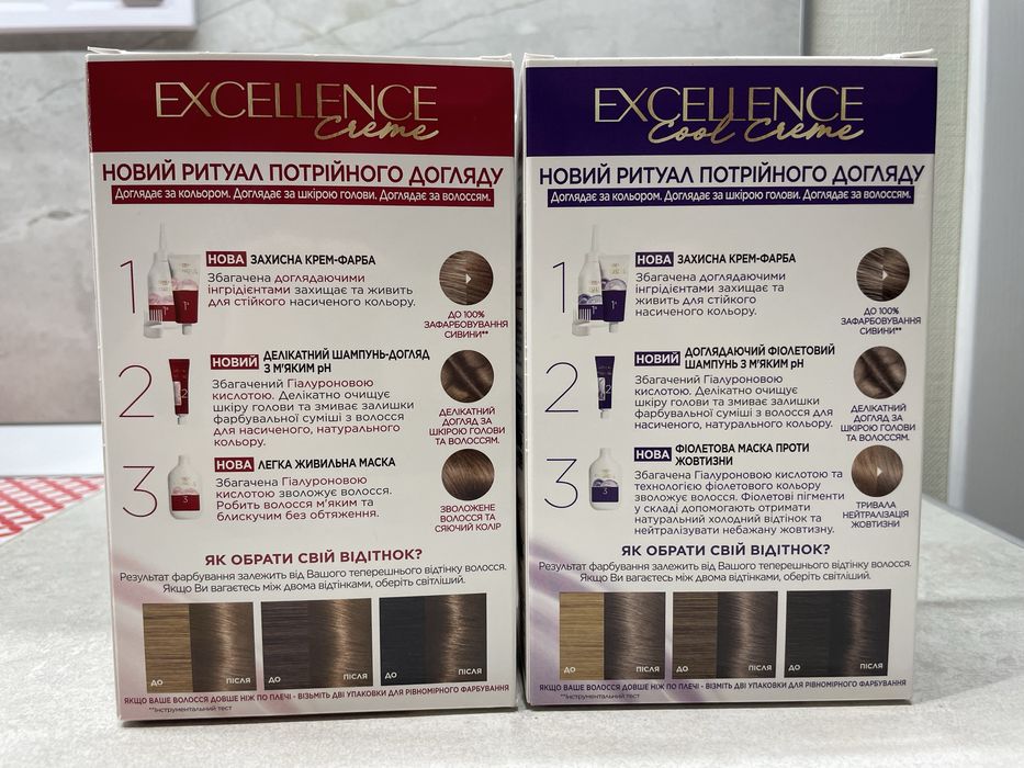 Фарба для волосся Loreal Excellence creme краска 7.1 7.11