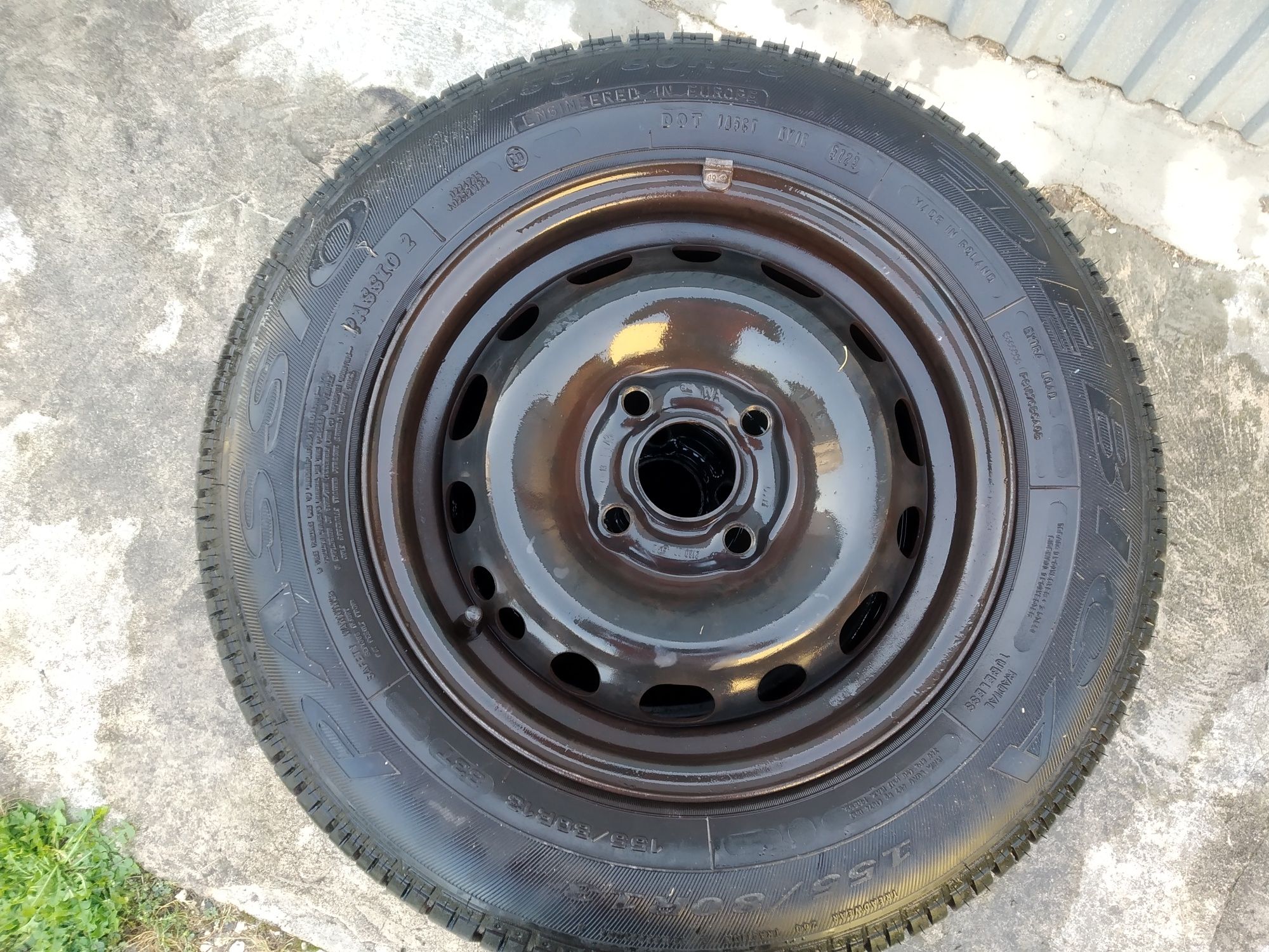 Opony letnie z felgami stalowymi 4x Dębica 155/80R13 83T Passio 2XL 20
