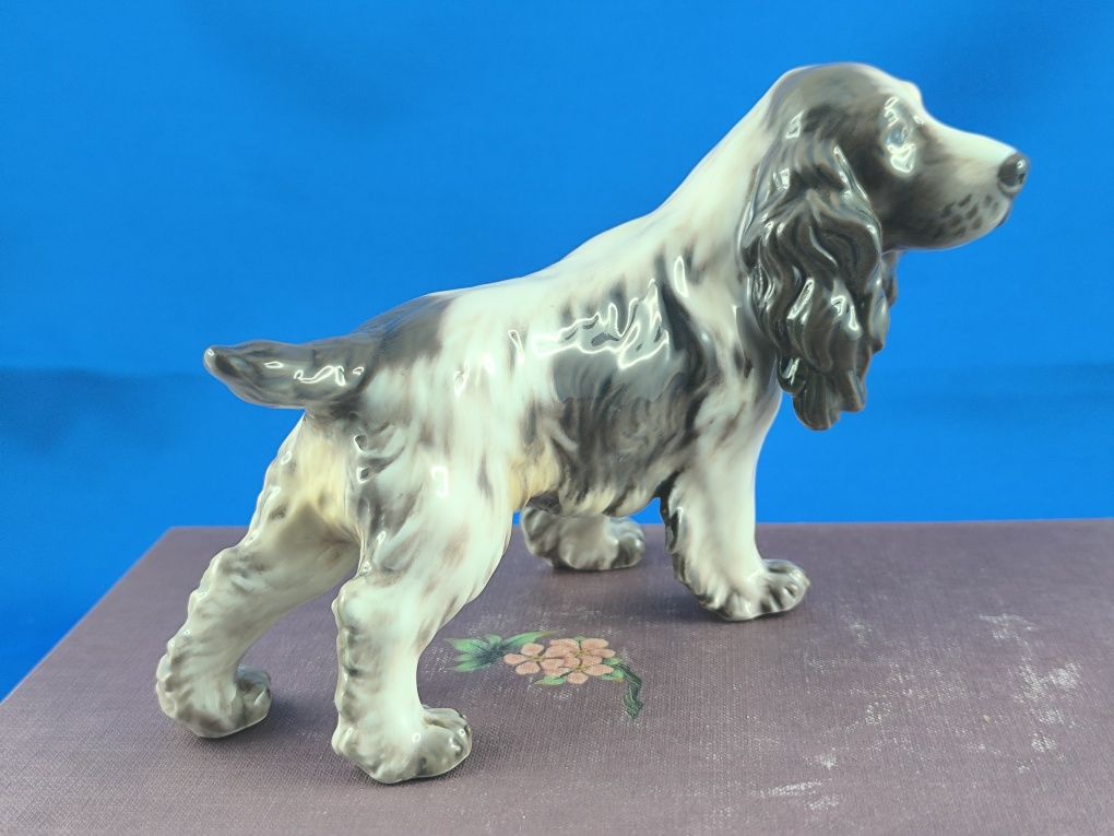 Spaniel Dahl Jensen Kopenhaga #pies #porcelana #ozdoba #prezent