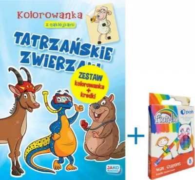 Kolorowanka... Tatrzańskie zwierzaki + kredki