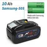 Аккумулятор Tpcell 10Ah 18V 21700 на Samsung-50S разъемы Makіta Макита