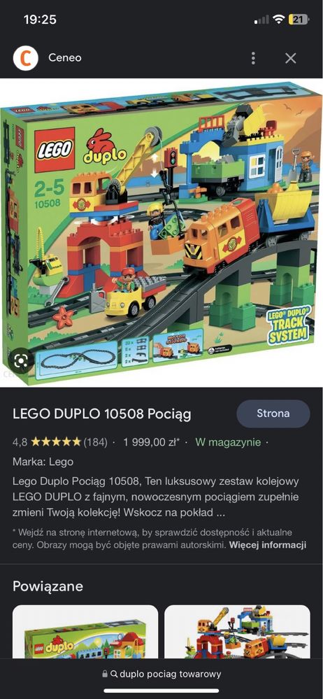 Duplo Pociąg towarowy 10508