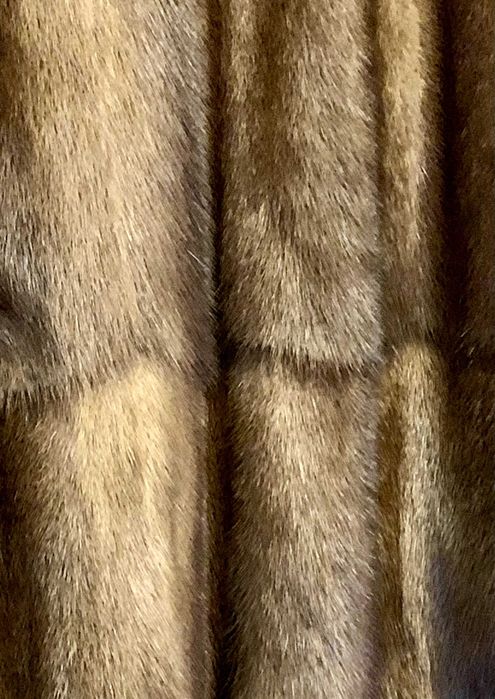 Piękne, długie futro z norek 40/42