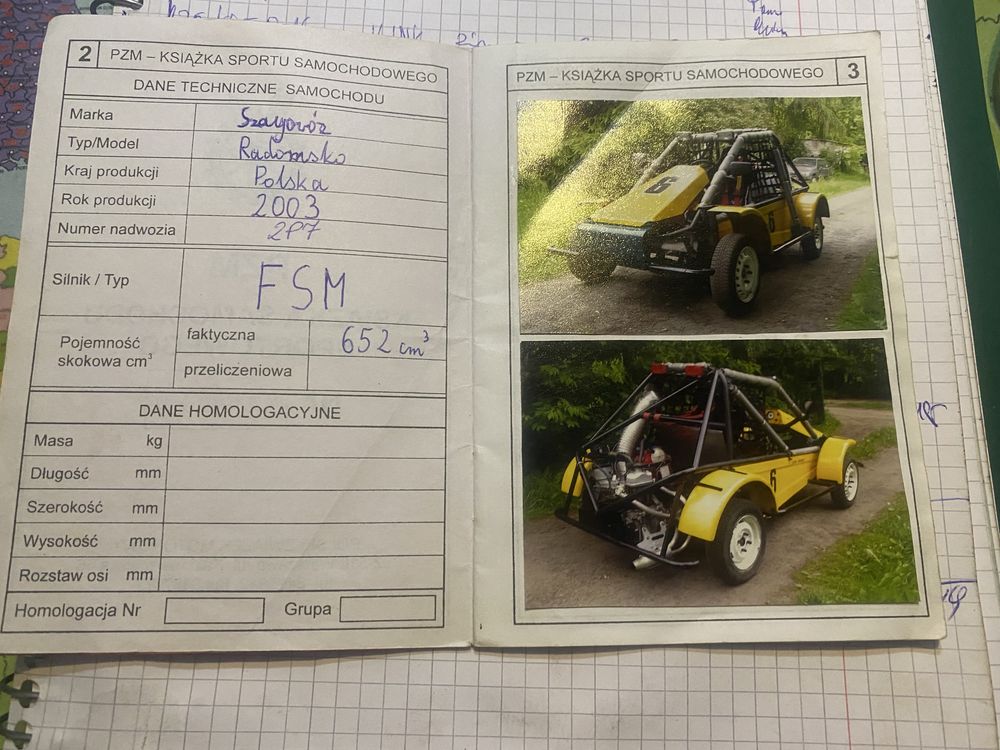 Szajowóz szayowóz PZM Tor Słomczyn Buggy