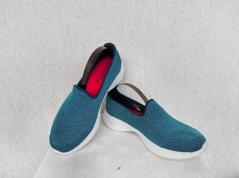 Суперлегкие текстильние мокасини skechers goga max gen 5 р.39