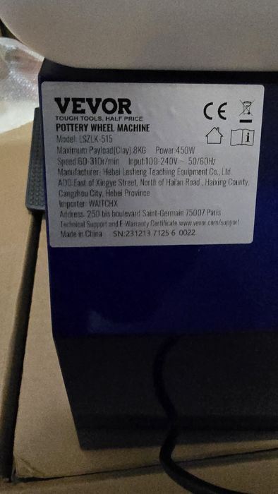 Roda de olaria 11polegadas