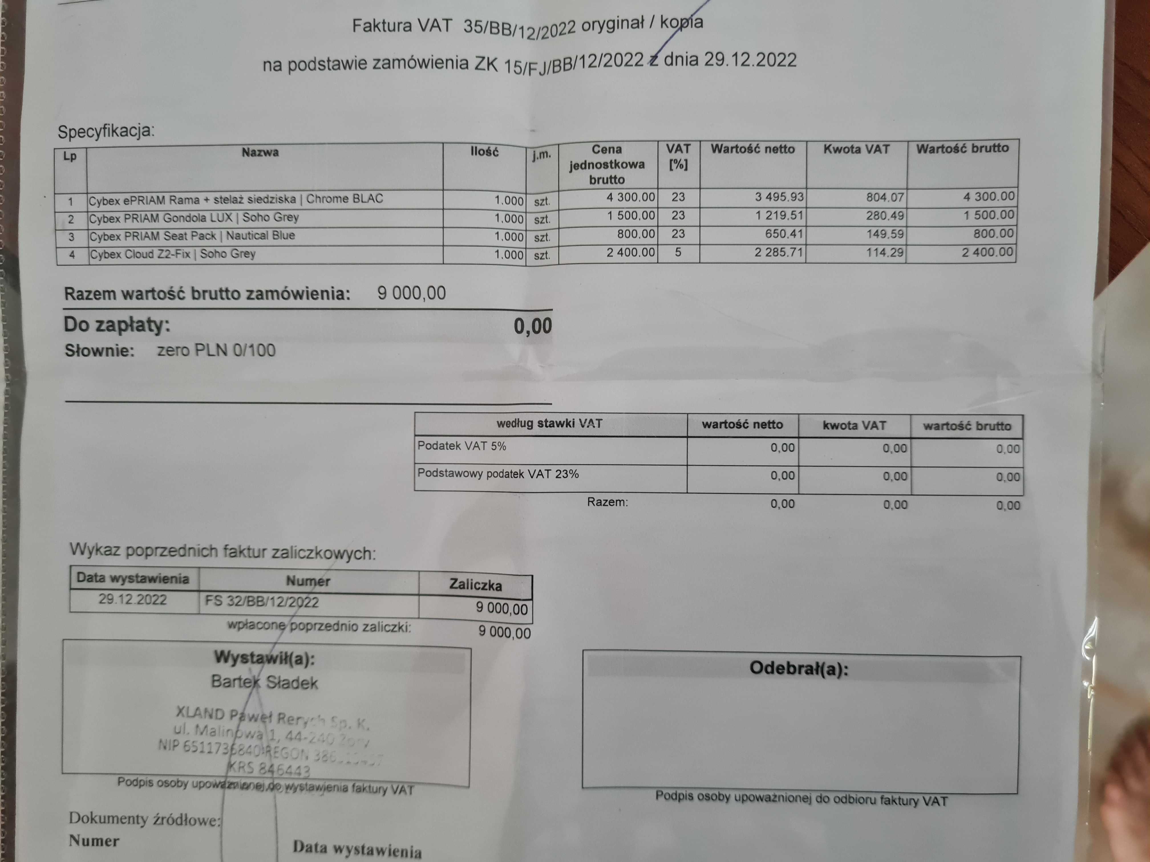 Wózek Cybex eprime 2.0 elektryczny.