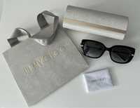 Czarne okulary Jimmy Choo ORLA/G/S 807/90