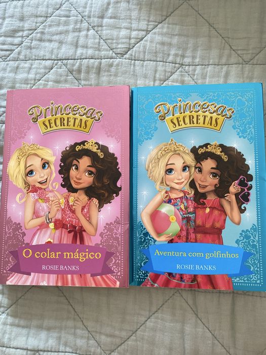 Dois livros da coleção Princesas Secretas