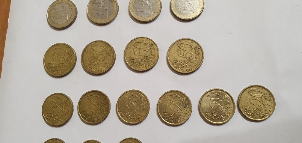 Евро монеты 5, 10, 20, 50, 1 евро 2 евро