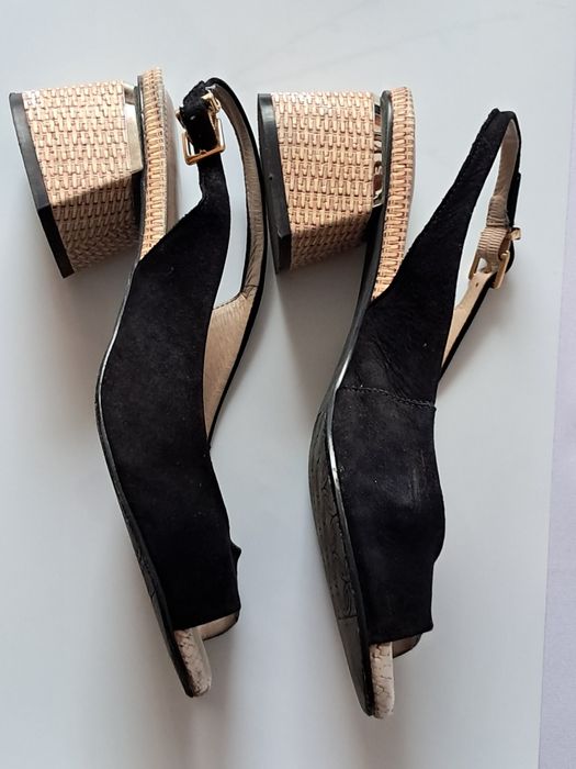 Buty damskie skórzane.