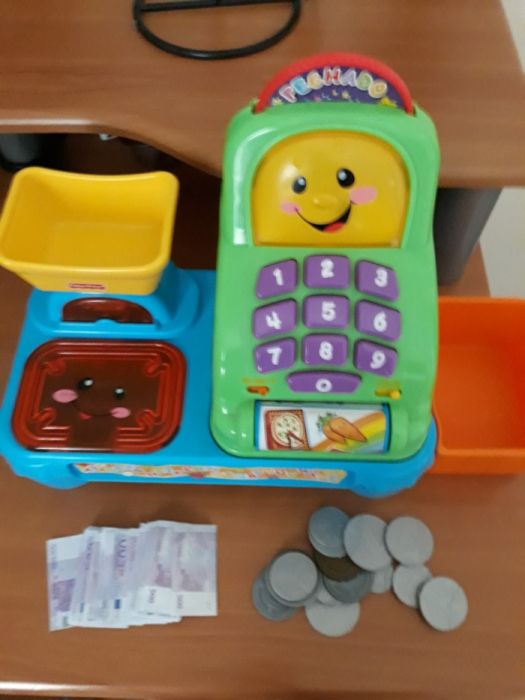 Máquina registadora e telefone, Fisher Price