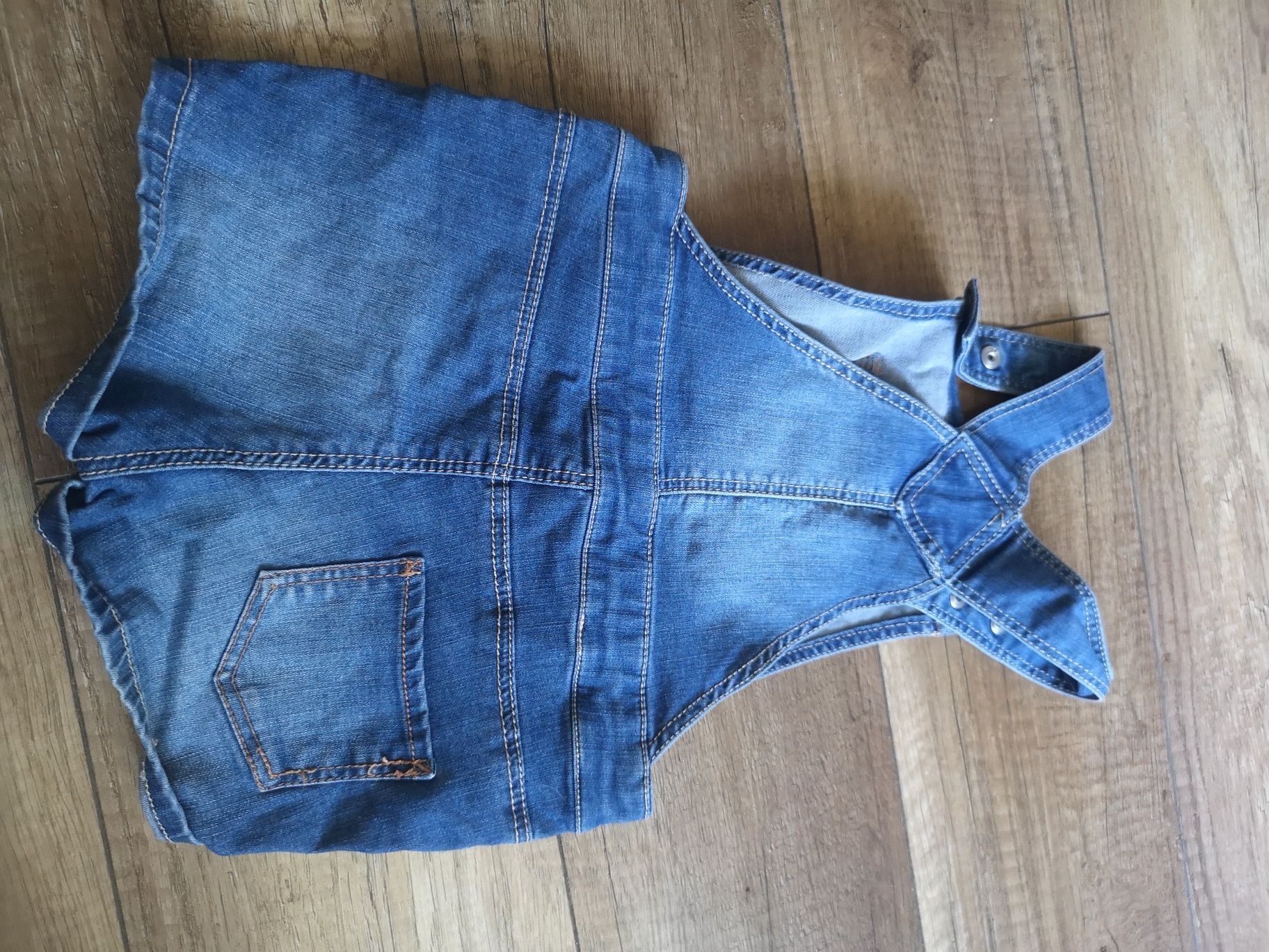 Ogorniczki jeansowe hm h&m 86