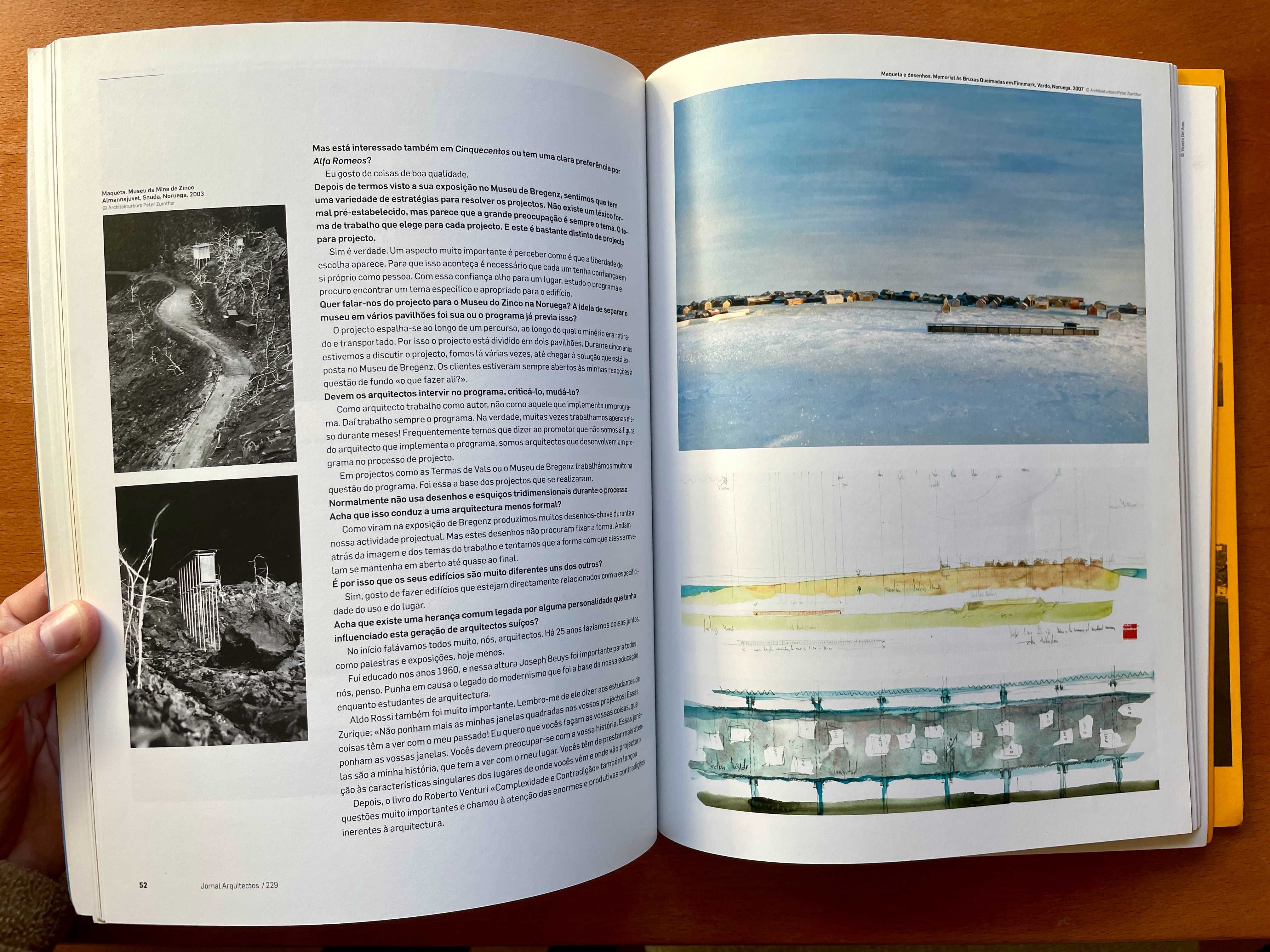 JA 229 (Jornal Arquitectos) - Zumthor, etc