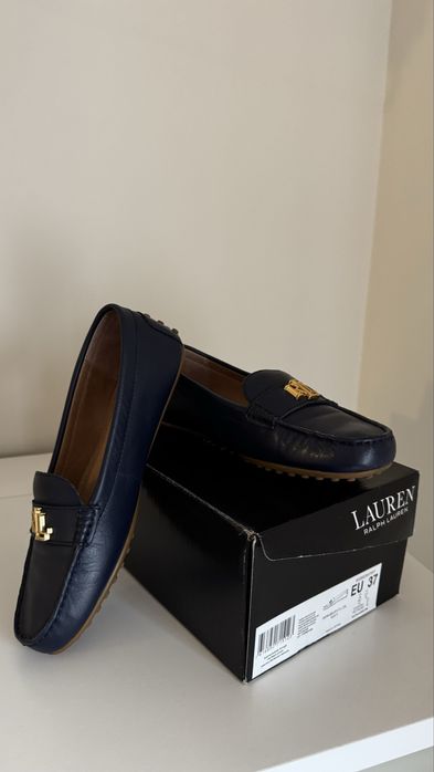 Mocassins pele Ralph Lauren, otimo estado!