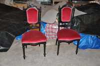 Quatro cadeiras de veludo
