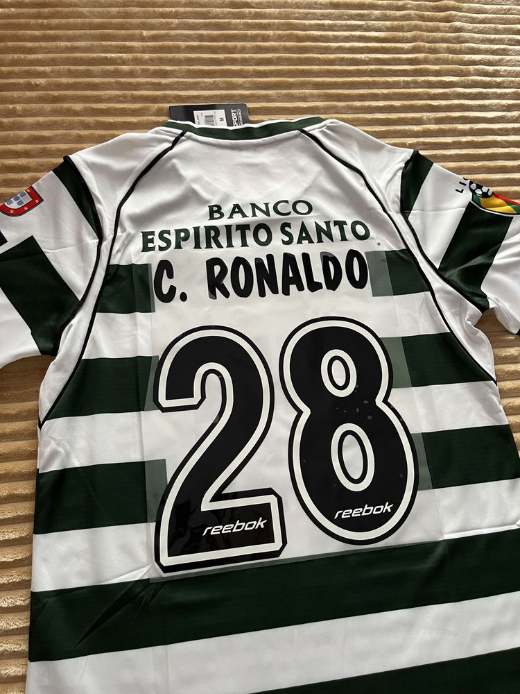 Koszulka Ronaldo Sporting Lizbona 2002/2003 nr 28 – szybka dostawa