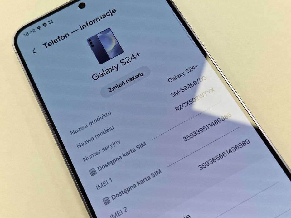 Samsung Galaxy S24+ Plus/ 12GB/ 256GB/ Cobalt Violet/ Grade A + ładowa